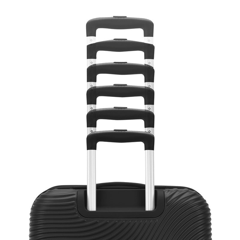 Color Waves Carry on Expandable Luggage Suitcase with Spinner Wheels, Black4