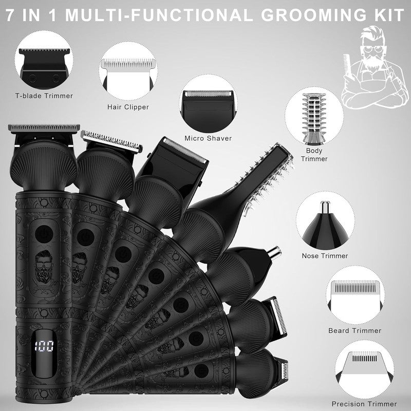 7-in-1 Professional Beard Trimmer Kit for Men - Cordless Grooming Set1