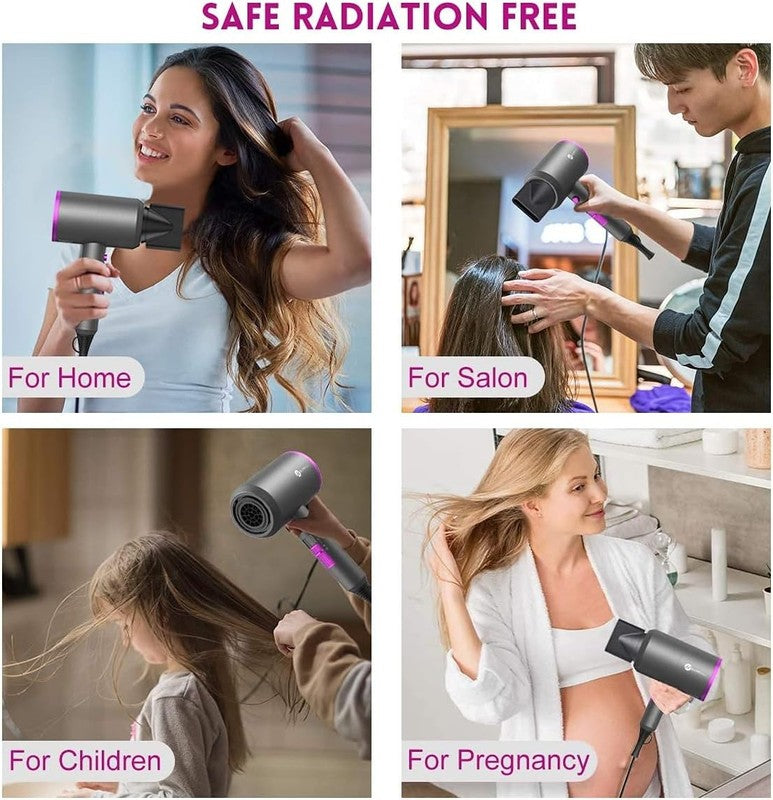 Slopehill 1800W Ionic Hair Dryer - Fast Drying, Low Noise, Travel-Friendly6