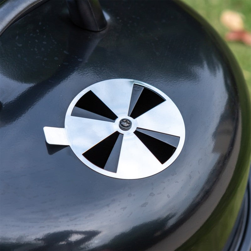 17 Inch Vertical Charcoal Smoker Grills 2 in 1 BBQ Grill & Smoker, Black6