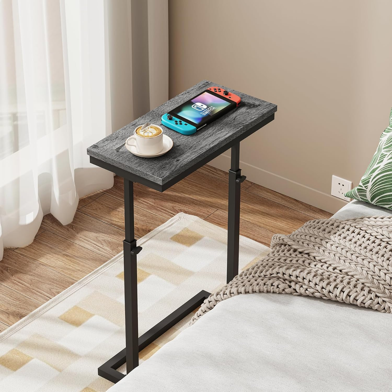 Grey End Table Side Table Tall Sofa Couch Table Living Room Bedroom6