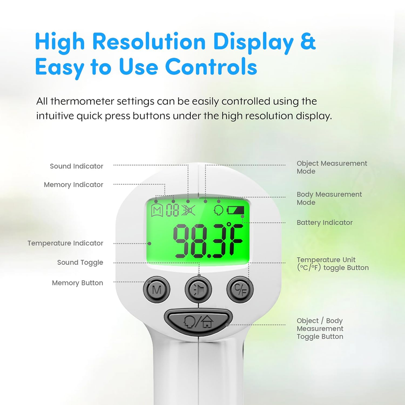 Infrared Forehead Thermometer FSA HSA Medical Grade 1S Instant Digital2