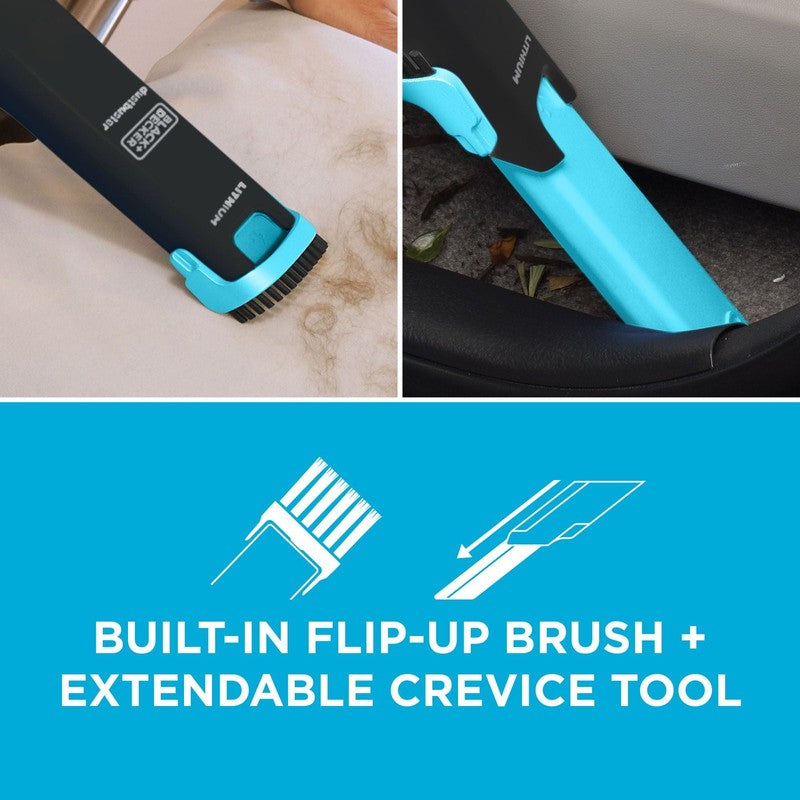 Dustbuster Cordless Handheld Vacuum Swivel Nozzle Car Pet Hair Black Blue3