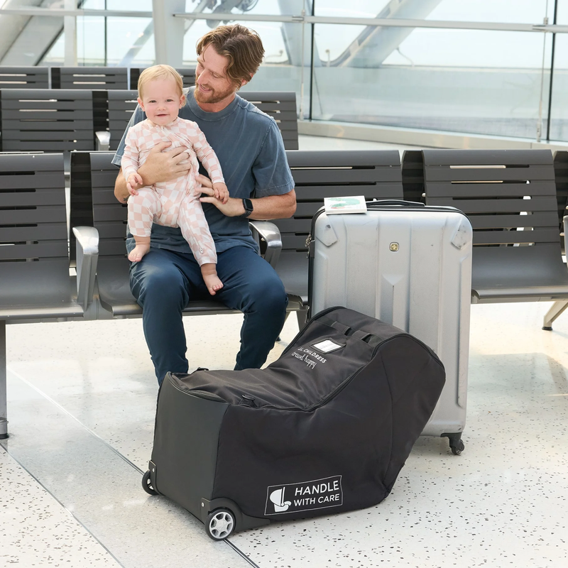 Premier Padded Infant Car Seat Travel Bag with WHEELS, Black10