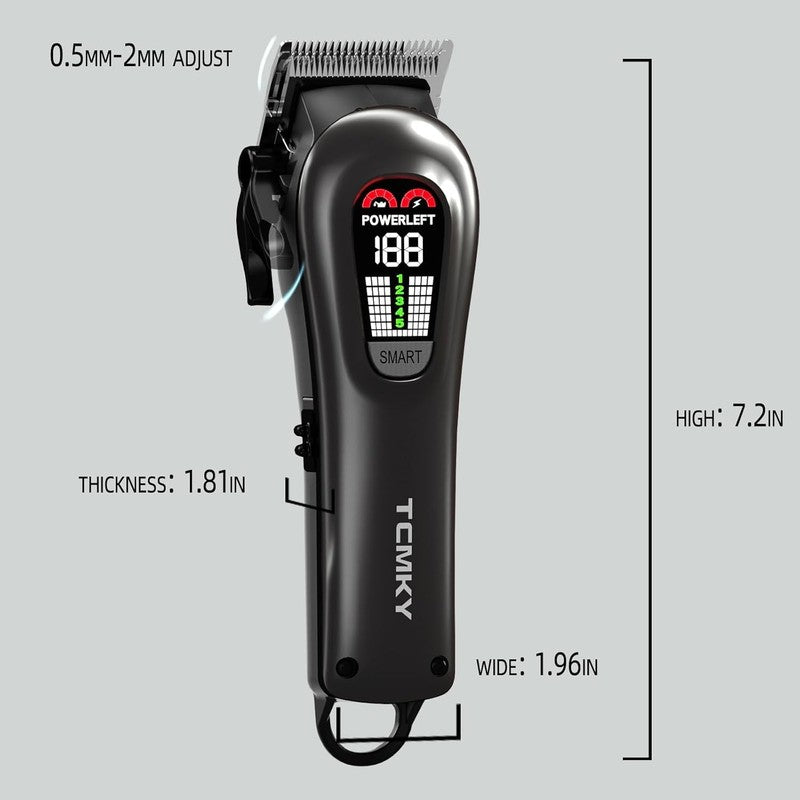 Professional Hair Clippers for Men | Corded & Cordless Barber Trimmer Kit6