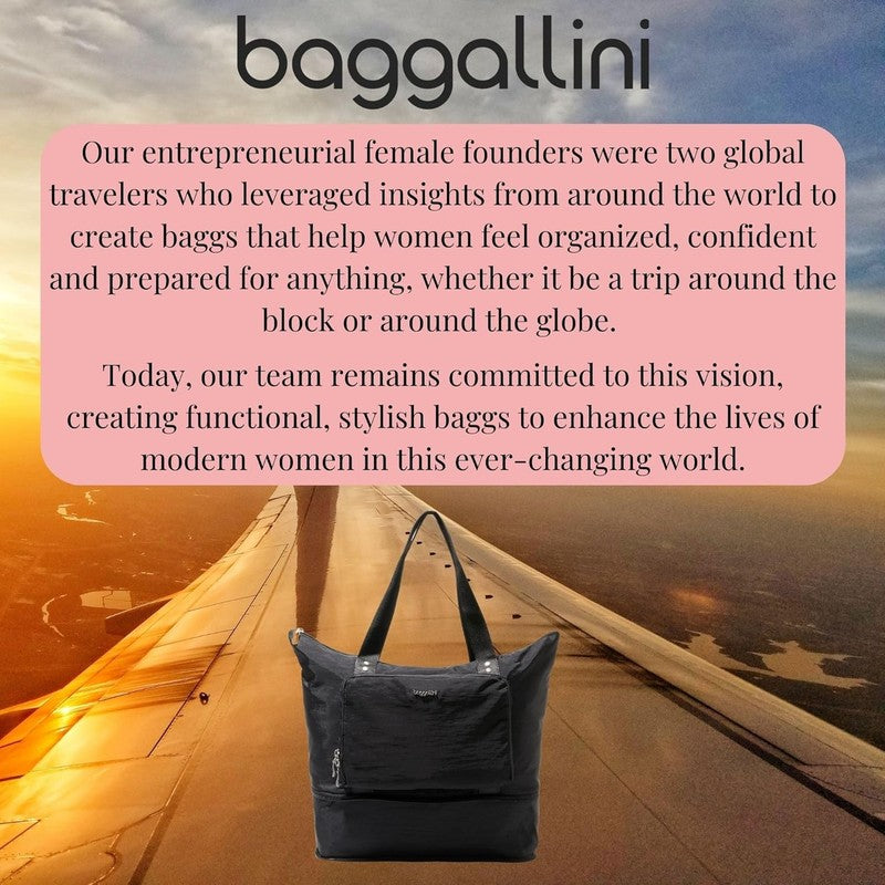 Carryall Expandable Lightweight Travel Tote 22" Packable Folding Compact Nylon W6