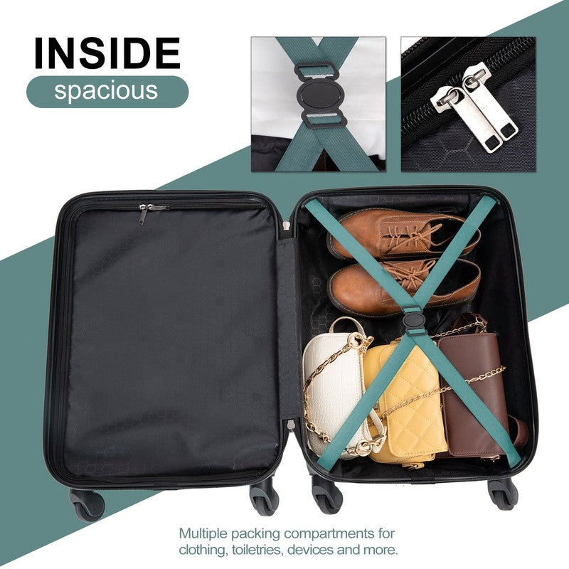 Hardshell Carry on Luggage 20" Light Hardside Suitcase with Spinner Wheels2