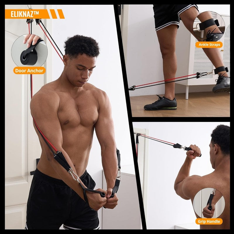 25 in 1 Portable Push Up Board Gym Kit Foldable Workout Set with Accessories6
