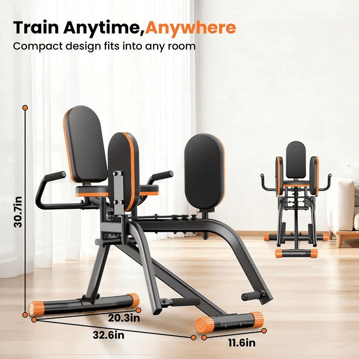 Home Gym Hip Abductor Machine Glute Leg Trainer 6-Level Resistance 440lb Max4