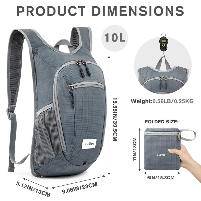 10L/15L/20L Hiking Backpack Lightweight Packable Hiking Daypack Small Travel Out6