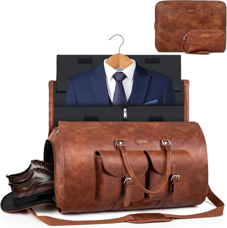 2in1 Garment Duffle Bag 3Pc Set Hanging Suit Travel Carry On7