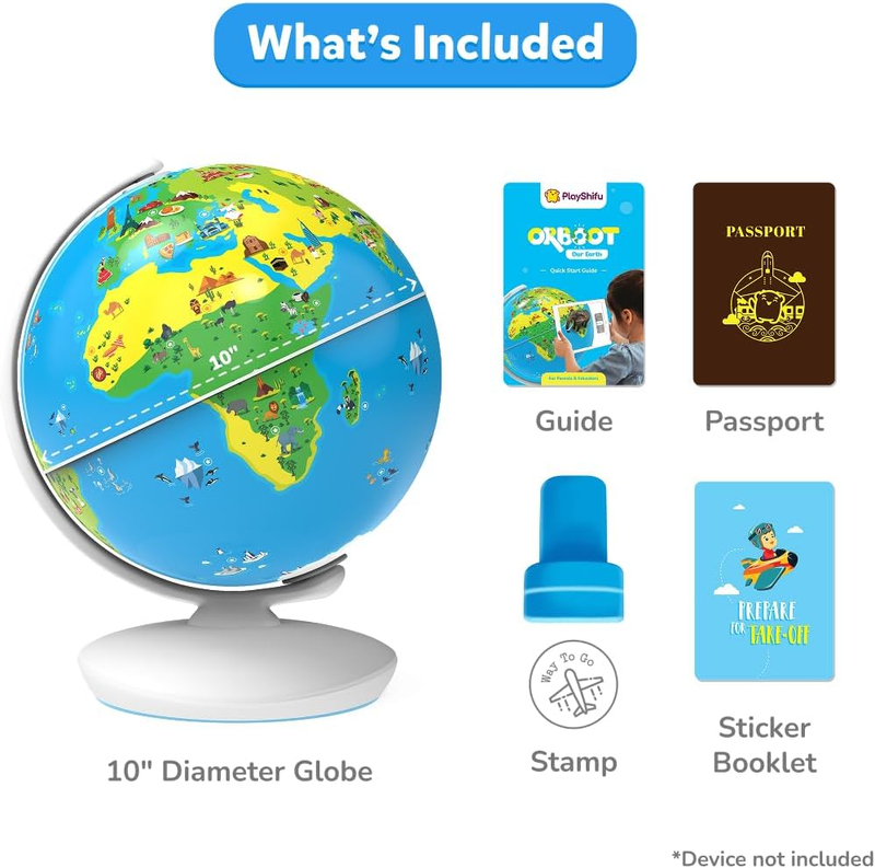 Orboot Earth Interactive Kids Globe STEM Learning Toy 1000+ Facts Ages 4-102