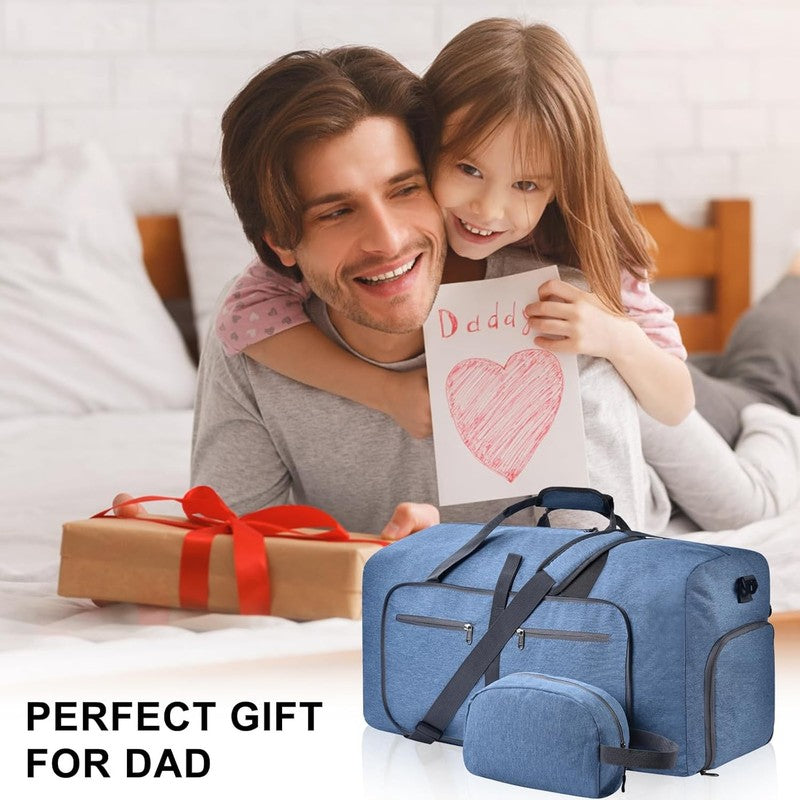 Duffle Bag Shoes Compartment Foldable Travel Waterproof Adjustable Strap Men6