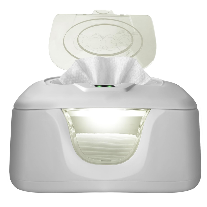 Baby Wipe Warmer Dispenser w/ LED Night Light Dual Heat Design9