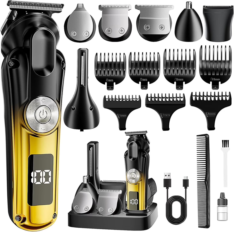 Beard Trimmer for Men, IPX6 Waterproof Electric Shaver Razor&Cordless Hair Clipp9