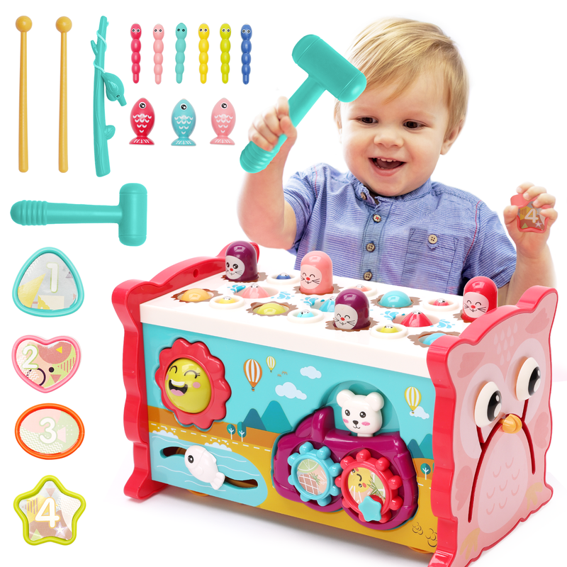 8-in-1 Baby Busy Board Learning Toys Educational Gift for Toddlers Ages 1-30