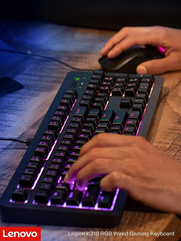 Legion K310 RGB Wired Gaming Keyboard   Ultra Fast Reaction Time with Tactile Ke4