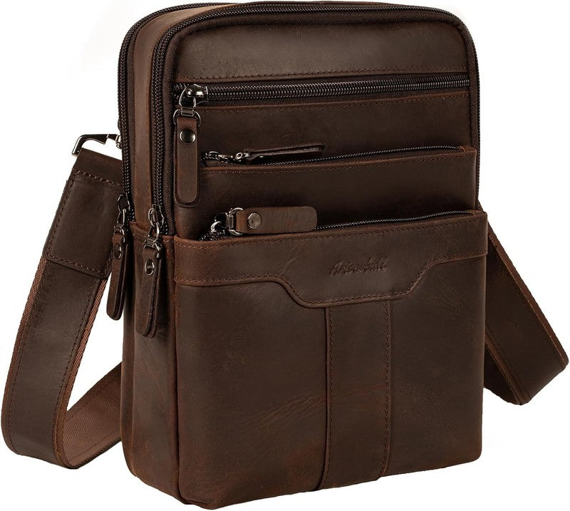Leather Messenger Bag Men Small Sling Shoulder Crossbody Man Purse Pack2