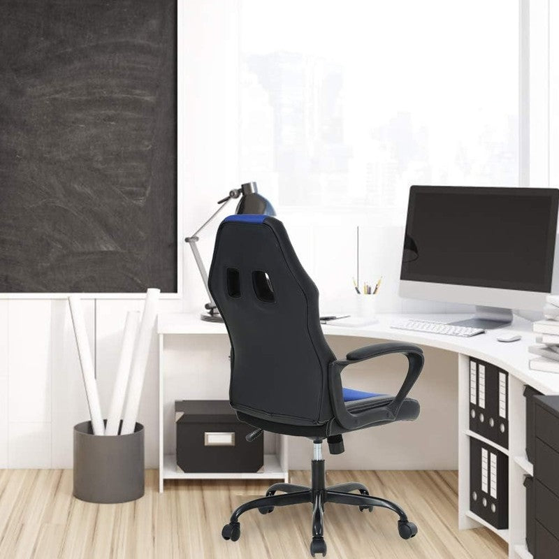 Affordable Ergonomic Office Chair with Lumbar Support   Blue Gaming Desk Chair6