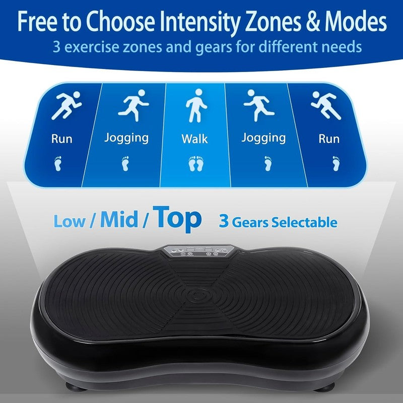 Pro Vibration Plate Machine 99 Levels Whole Body Workout Bands Bluetooth3