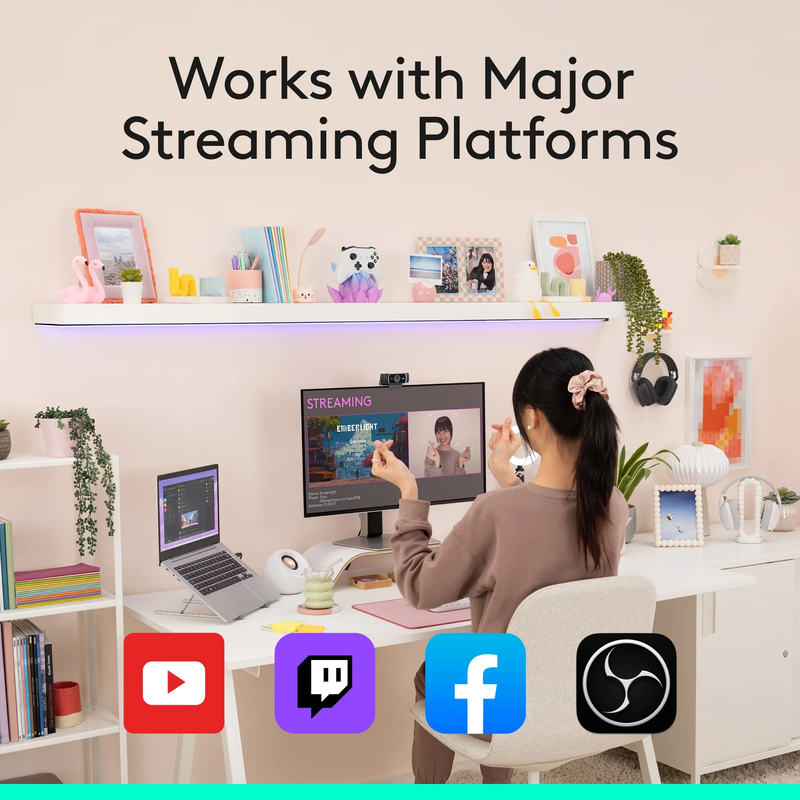 Pro Stream Webcam, 30 Fps at 1080P, Autofocus, Omni Directional Microphones7