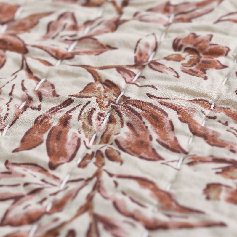 Pillow 2 Pack 20"x20" Red Floral Reversible Cotton Decorative3