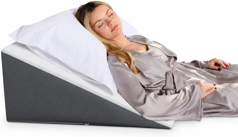 Bed Wedge Pillow for Sleep Apnea, FSA Eligible Acid Reflux, and Back Pain Relief8