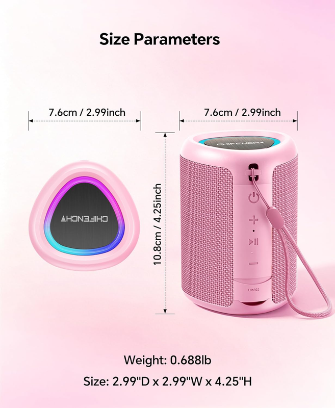 Portable Bluetooth Speaker IPX5 Waterproof BT 5.3 TWS Beach Pool Party8