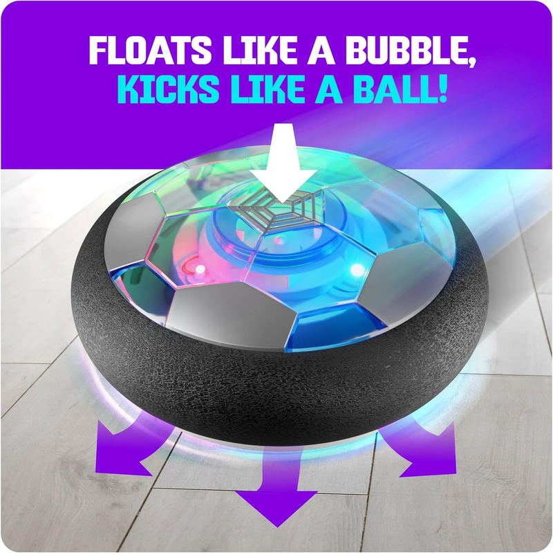Hover Soccer Light Up Ball, Indoor Toy Games Gifts for Birthday, Kids, Boys for 1