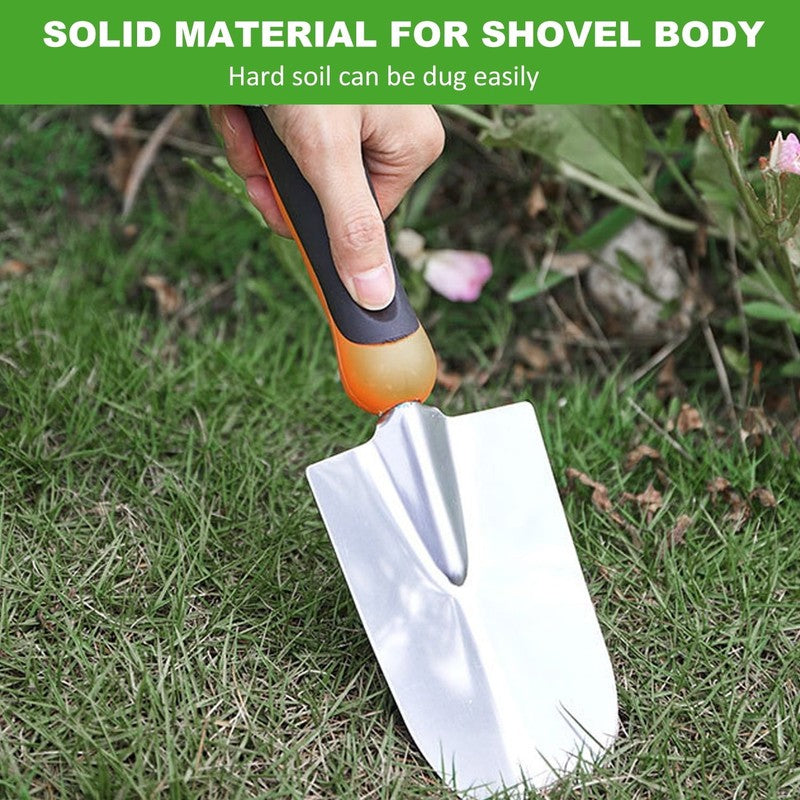 Garden Tool Set, Stainless Steel Heavy Duty Gardening Tool Set, with Non-Slip Ru4
