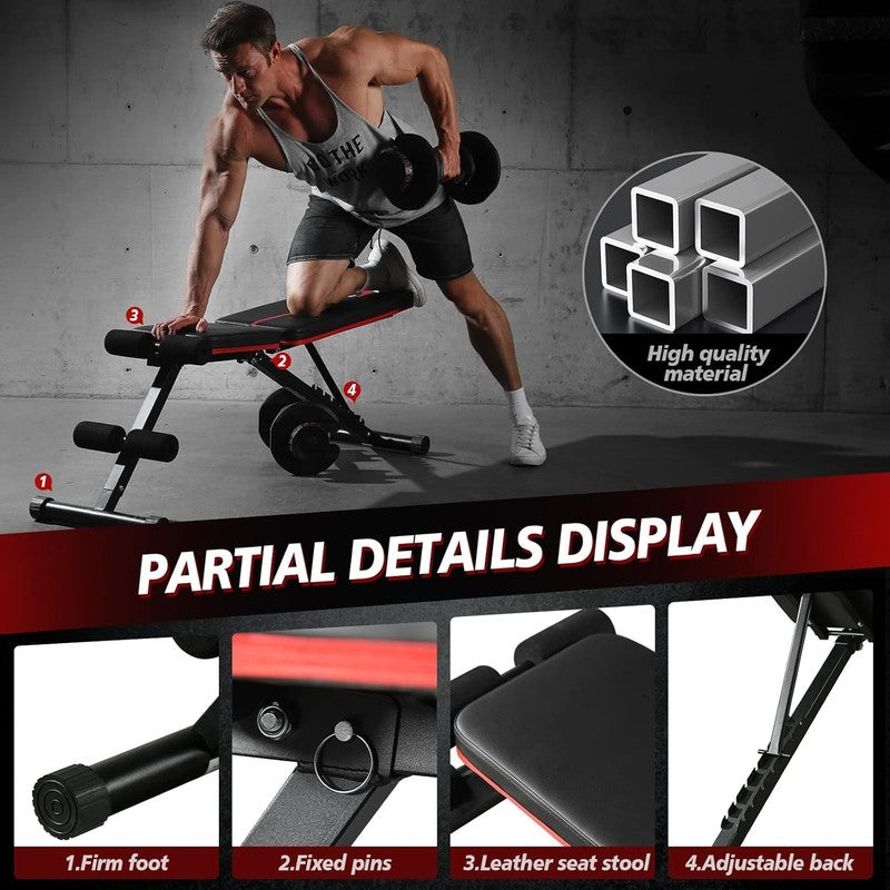 Adjustable Weight Bench Press Incline Decline Workout Bench Home Gym2
