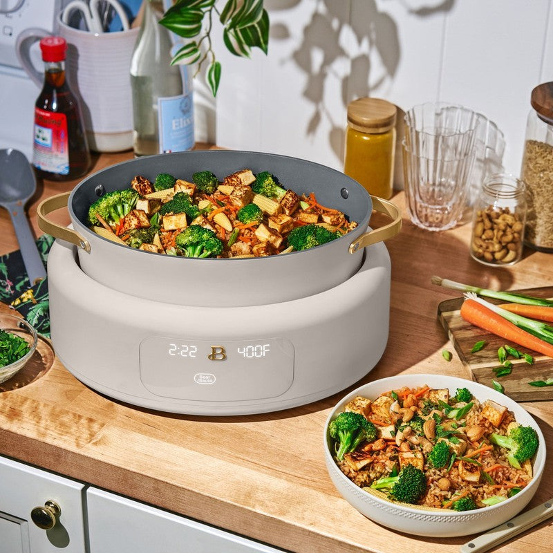 10 in 1, 6 Qt Electric Multi Cooker, Porcini Taupe by Drew Barrymore8