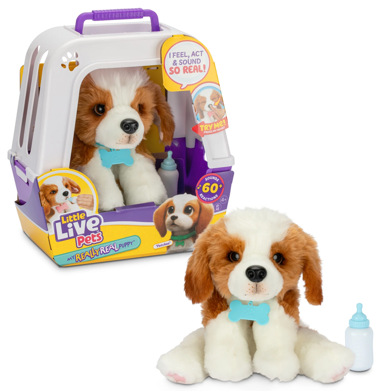 Really Real Puppy Beagle Patches Toy 60+ Sounds Interactive Ages 4+0
