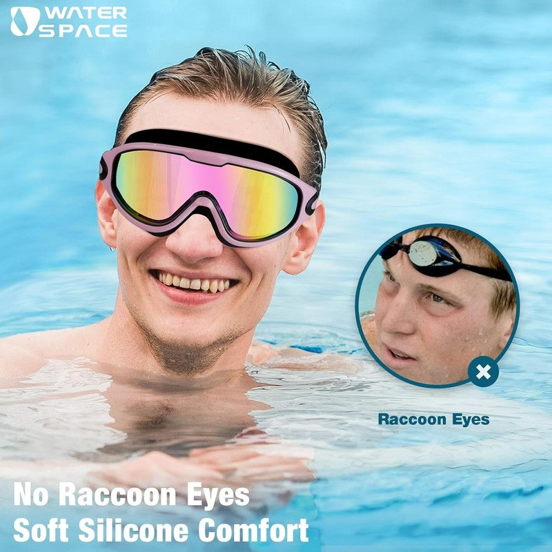 2 Pack Swimming Goggles UV Protection Anti Fog No Leak Clear Vision1