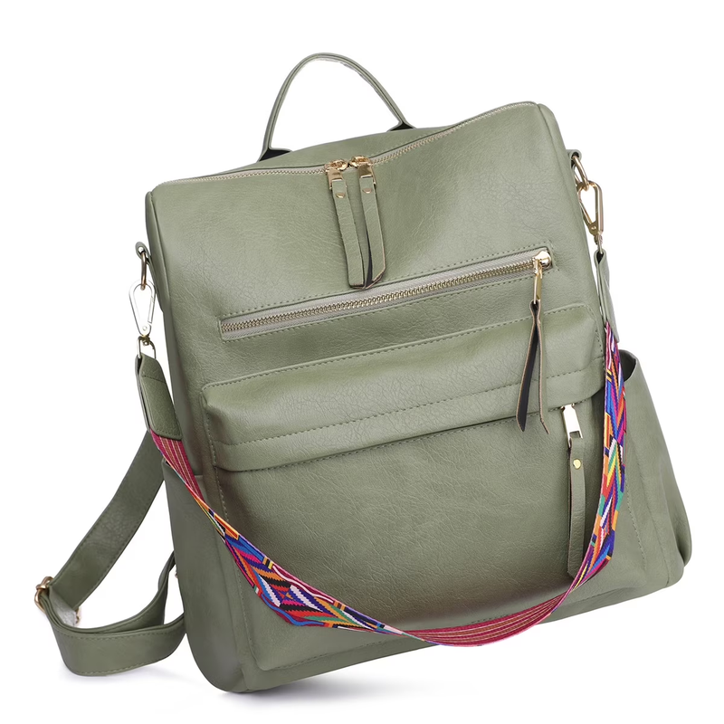Women Backpack Purse Convertible Shoulder Satchel School Bag2