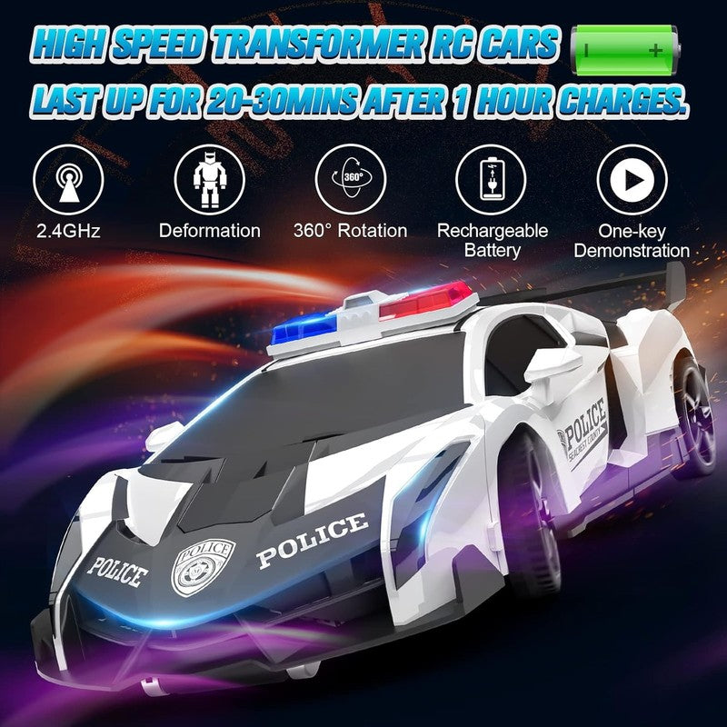 Transform Rc Cars for Boys 4-7 8-12, 2.4Ghz 1:18 Scale Remote Control Car Transf2