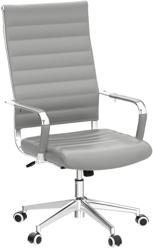 Modern Grey Executive Office Chair Height Adjustable Swivel4