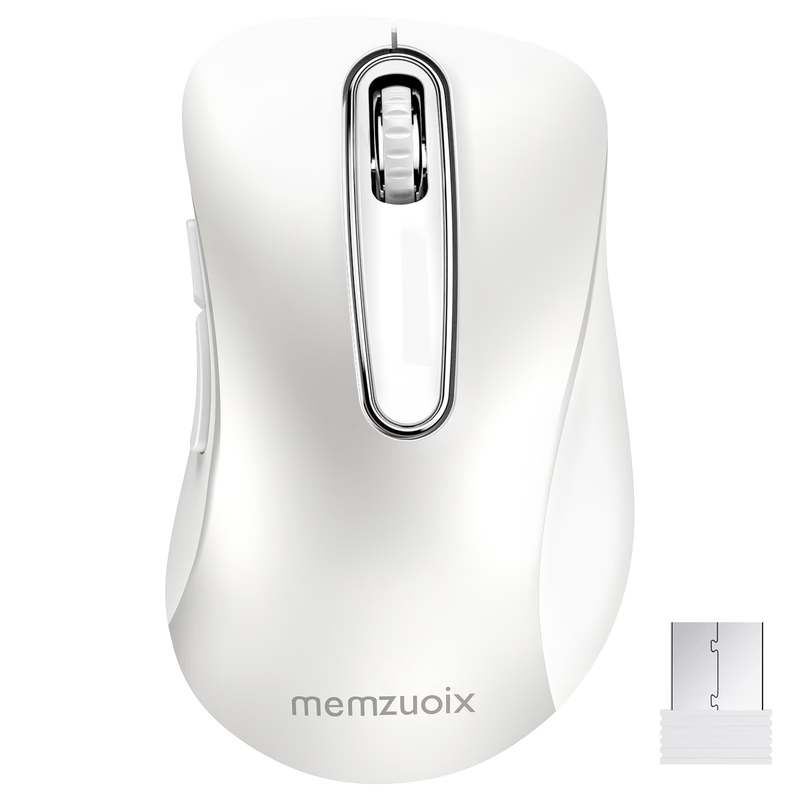 Wireless Optical Mouse 1400 DPI 5 Button Cordless USB Nano Receiver White3