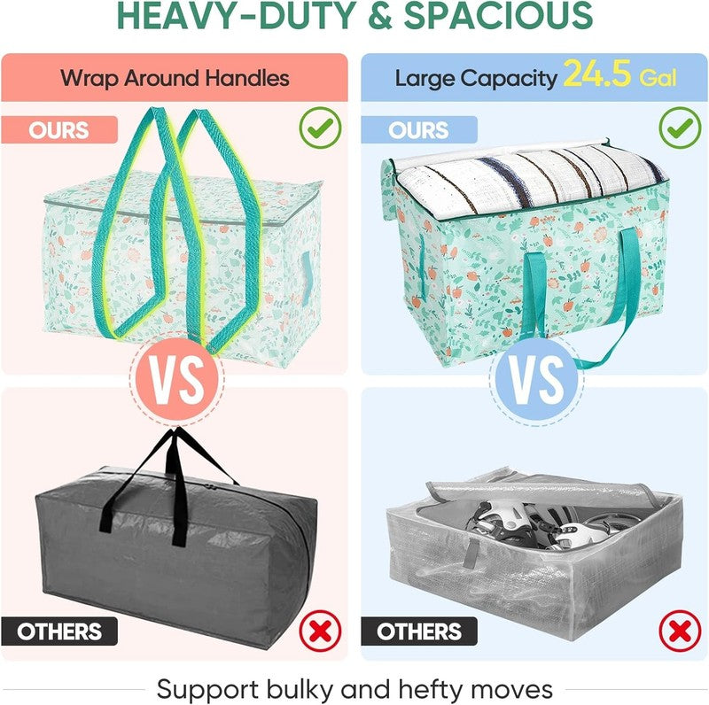 Oversized 6 Pack Moving Bags with Heavy Duty Handles for Easy Storage3