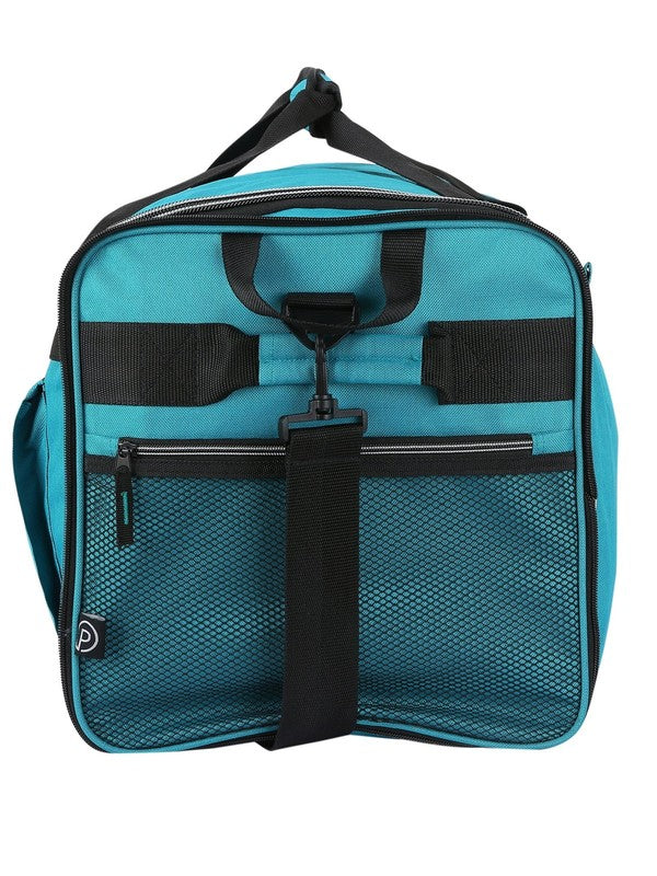 28 Inch Large Collapsible Rolling Duffel Bag Teal11