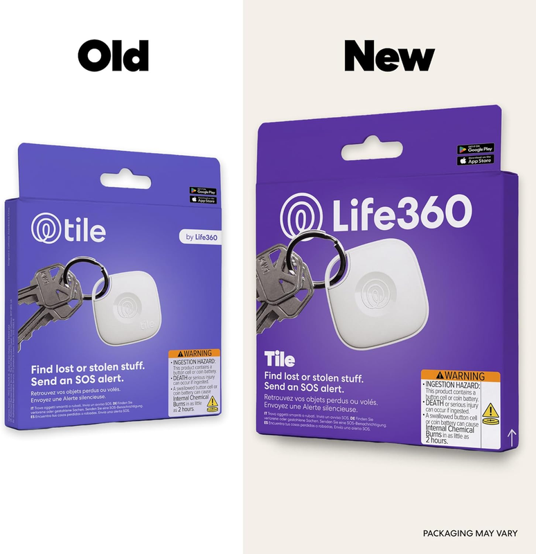 Bluetooth Tracker Tile Mate Key Finder Item Locator iOS Android White1