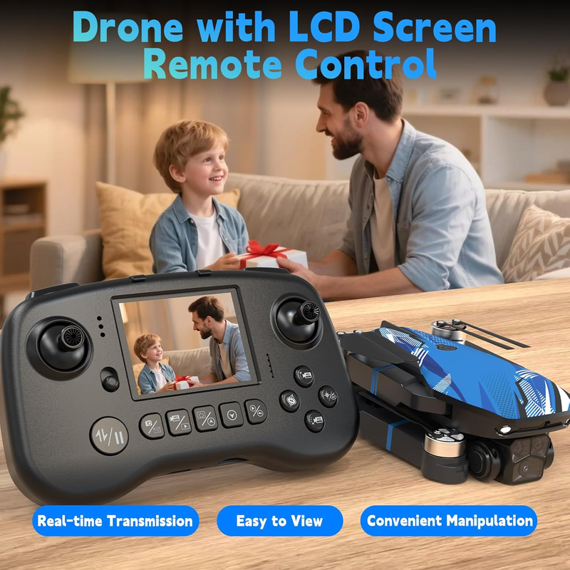 FPV Drone w/ Camera LCD Screen Brushless Motor Foldable RC Quadcopter1