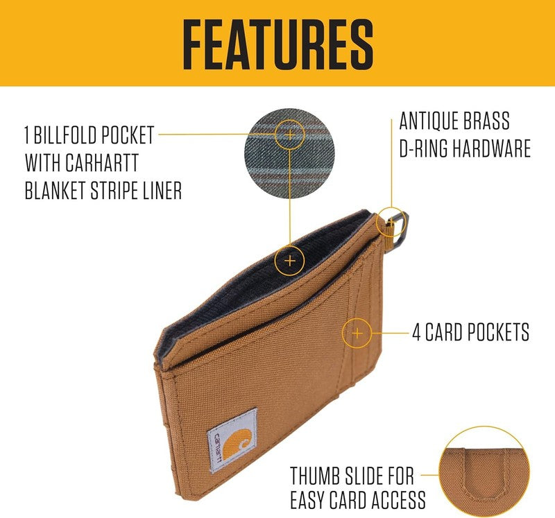 Mens 700D Nylon Duck Wallets, Rfid Blocking W/Trifold and Front Pocket Options1