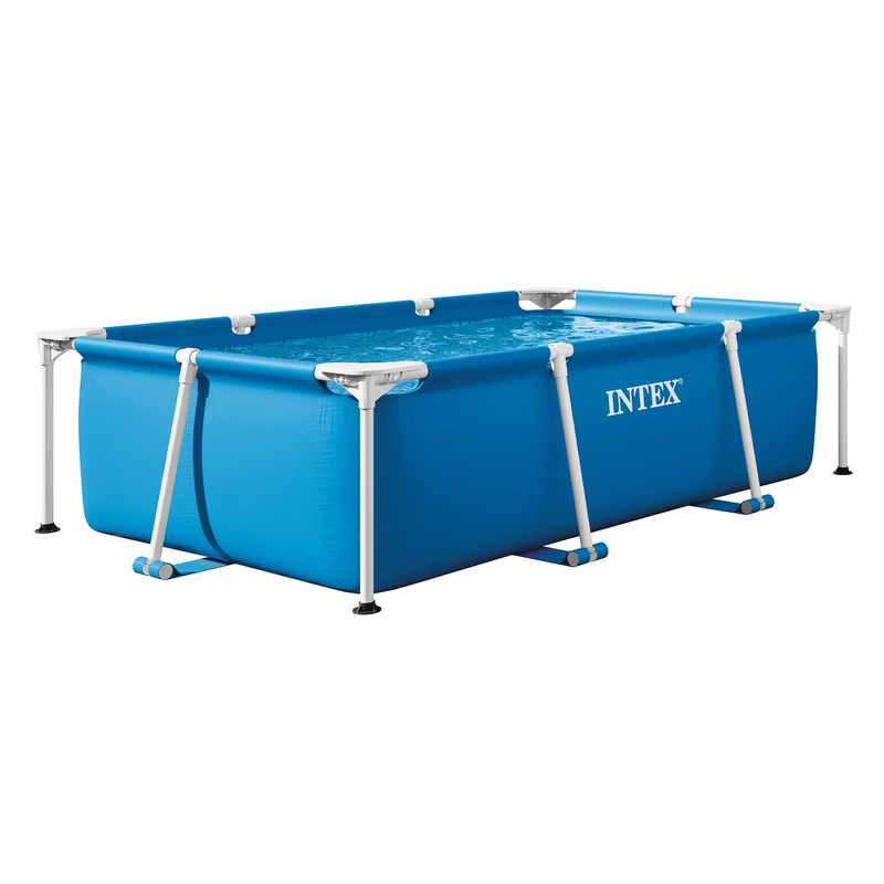 7.2ft Rectangular Frame Above Ground Splash Swimming Pool Outdoor8