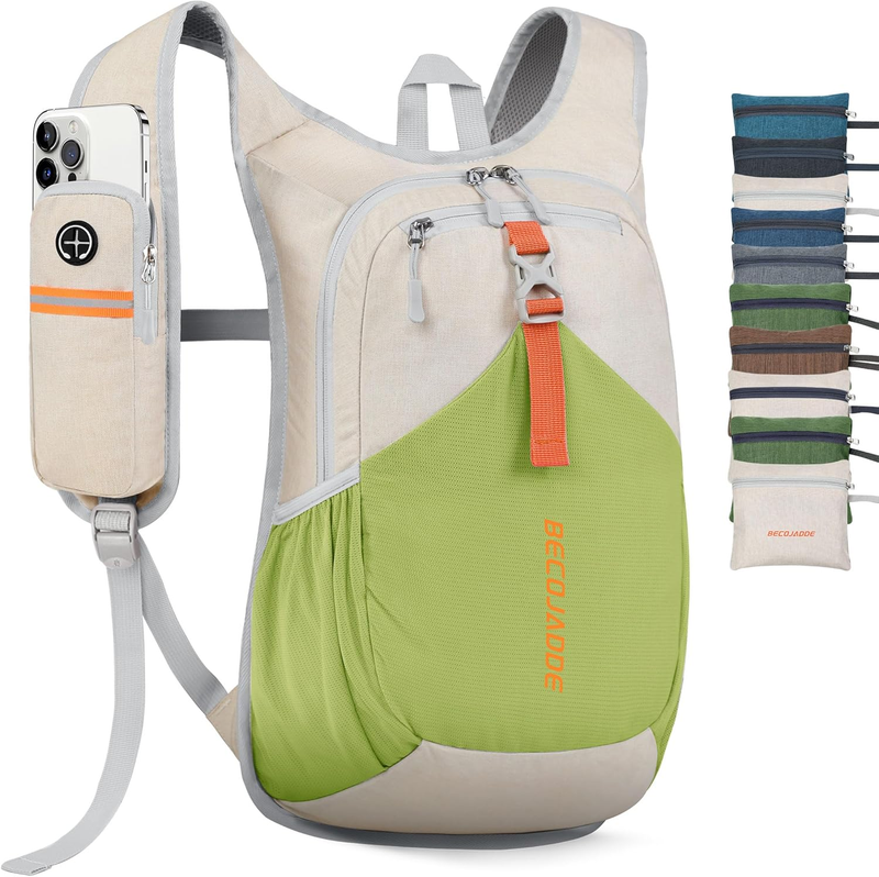 15L Small Hiking Backpack for Men Women Foldable Packable Back Pack Ultralight H9