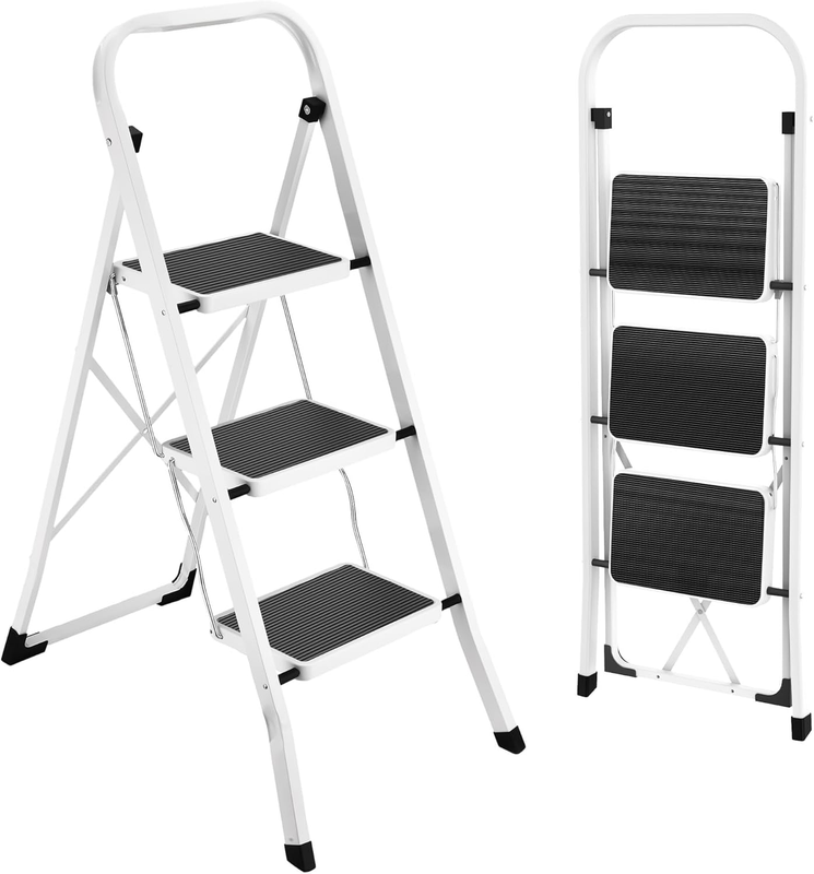 Step Ladder Folding Step Stool for Adults with Anti Slip Pedal,330 Lbs Capacity 10