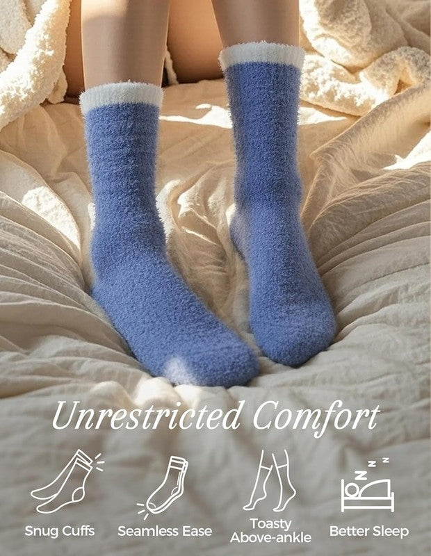 Warm & Cozy Gifts for Women, Stocking Stuufers, Fluffy Fuzzy Plush Sleeping Slip3