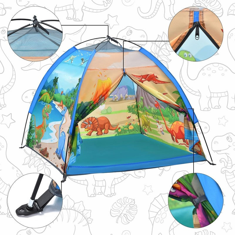 Kids Dinosaur Dome Play Tent, Indoor/Outdoor Playhouse5