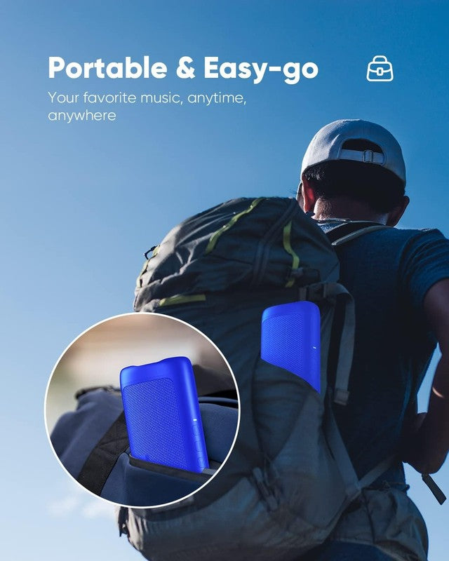 Bluetooth Speaker HD Sound, Portable, IPX5 Waterproof, 20H Playtime, TWS, Blue5