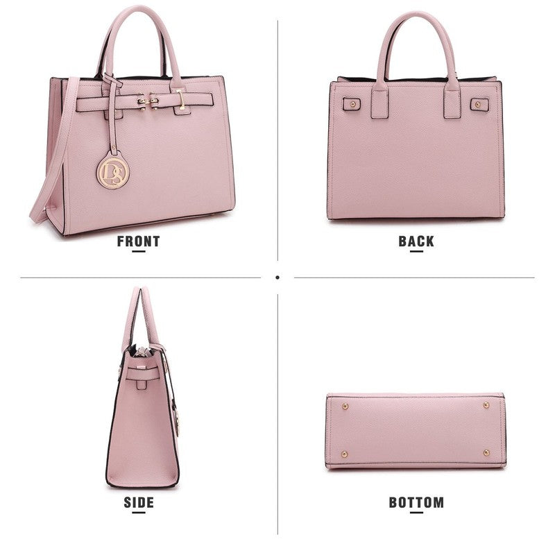Women Satchel Purse Top Handle Work Tote Shoulder Handbag with Long Strap1